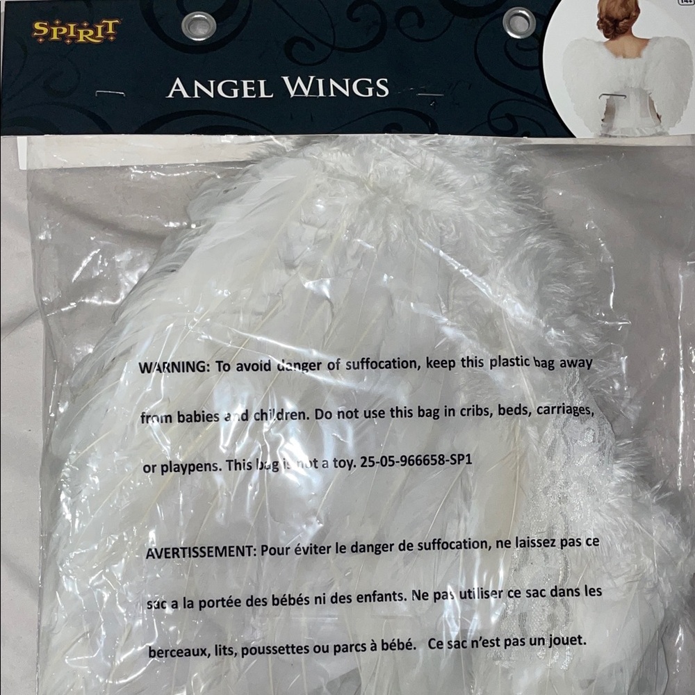 Spirit White Angel Wings Decor